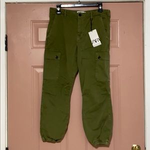 ZARA Olive Green Cargo pants